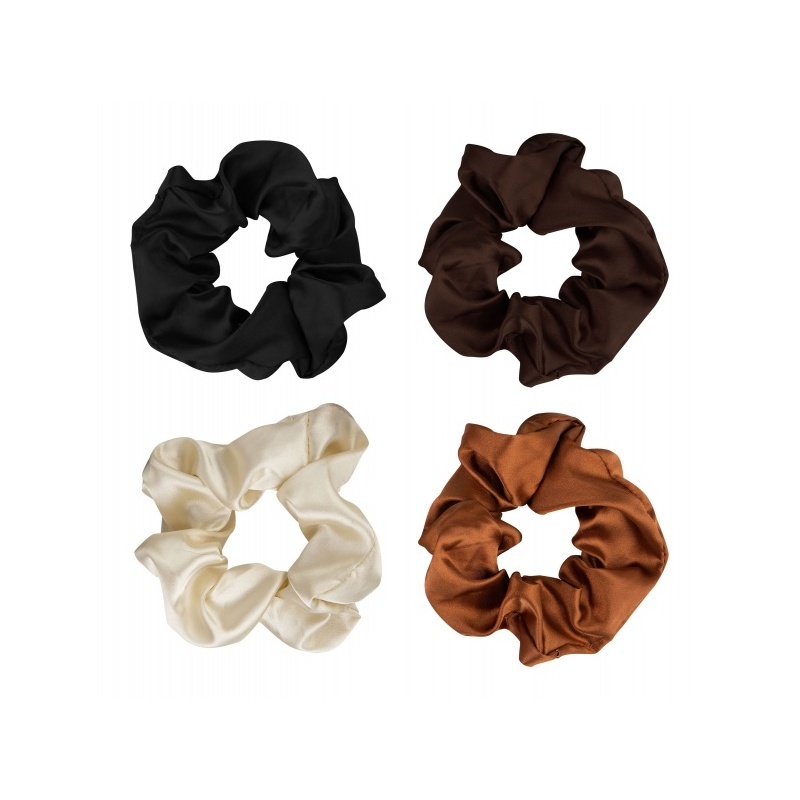 Brushworks Nude Satin Scrunchies 4pc.jpg