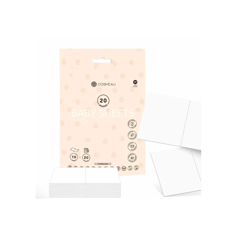 Cosmeau pesuvahendi lehed beebidele – plastikuvabad ja keskkonnasõbralikud pesulehed .jpg