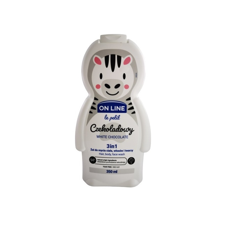 On Line Kids 3in1 pesugeel šokolaadiga – õrn laste pesugeel.jpg