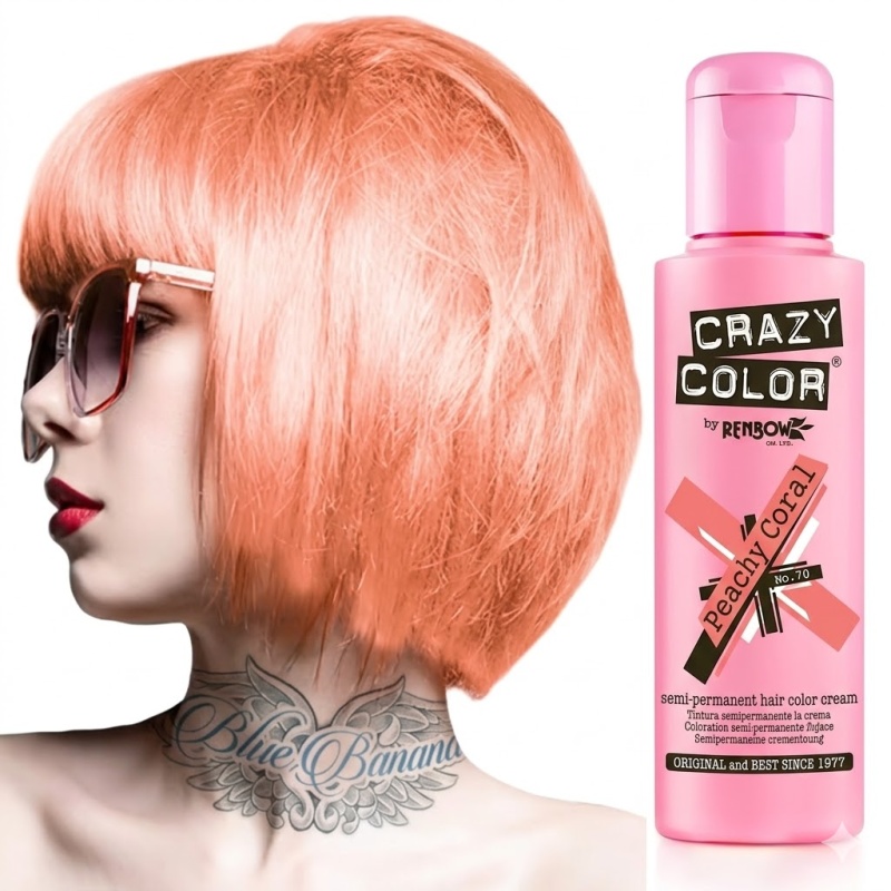 Crazy Color Hair Tint Number 70 Peachy Coral 100ml.jpg