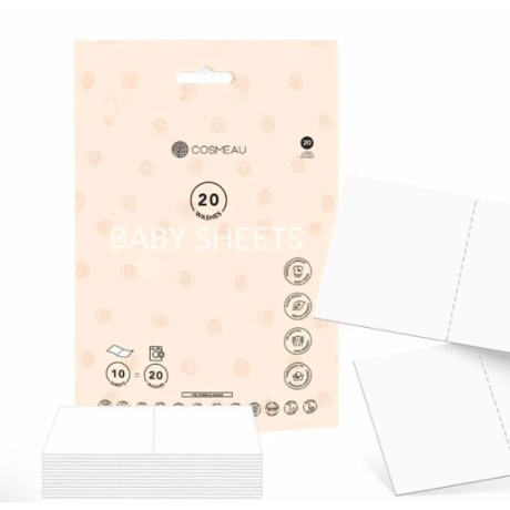 Стиральные листы Cosmeau для детского белья – экологичные и без пластика | 20 стирок