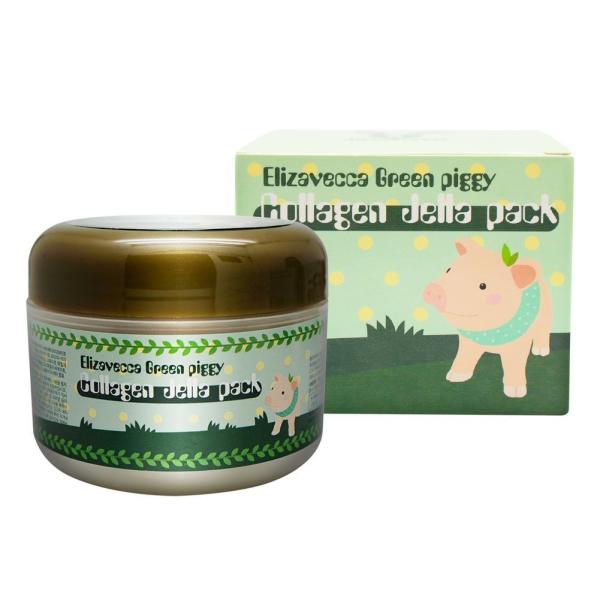 Elizavecca Green Piggy Collagen Jella Pack Pig Mask for Wrinkles Intense Hydration 100 g.jpg