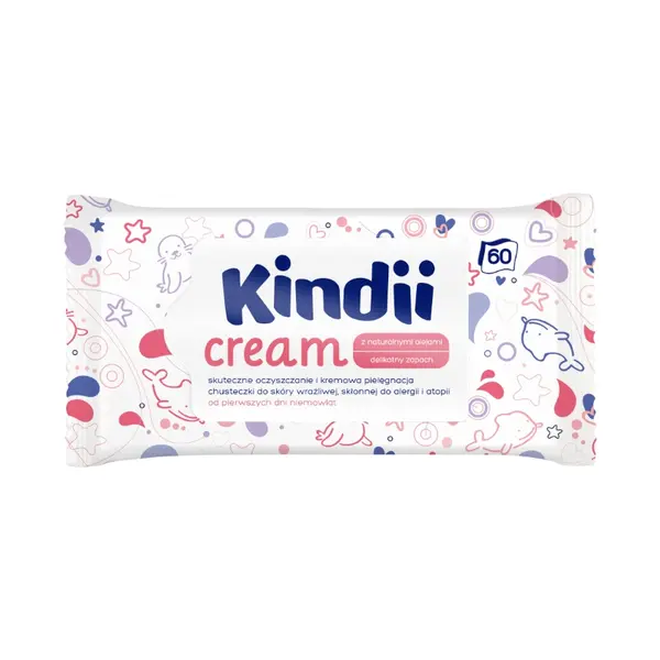 Kindii Cream Baby Wet Wipes 60pcs.webp