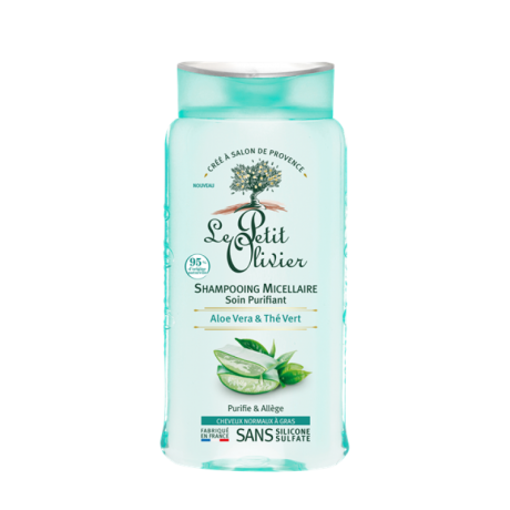Le Petit Olivier Šampoon rasustele juustele aloe vera ja roheline tee 250ml