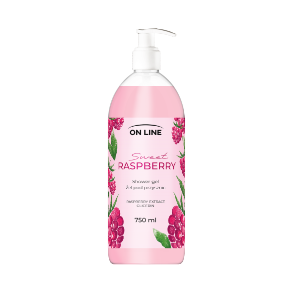 Dušigeel On Line “Sweet Raspberry” 750ml.png