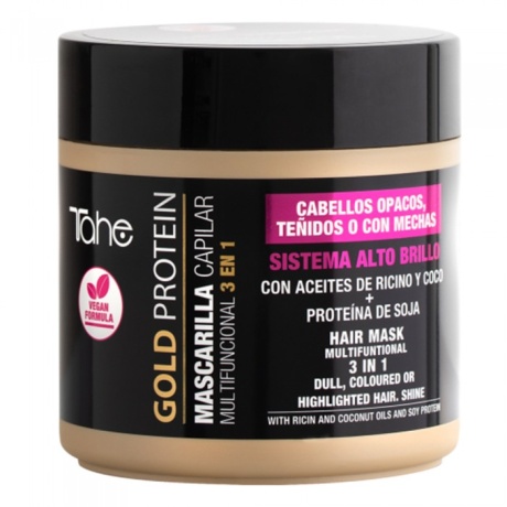 TAHE Botanic Gold Protein 3 in 1 mask värvitud juustele