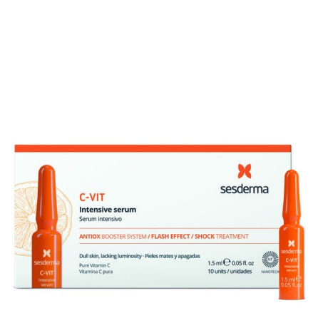 SESDERMA C-VIT ANTIOX BOOSTER FLASH EFFECT AMPULES 10X1,5ml