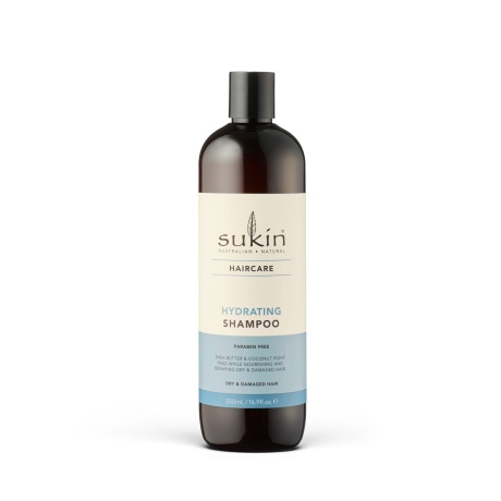 SUKIN hydrating shampoo for damaged hair with coconut and lime, 500ml