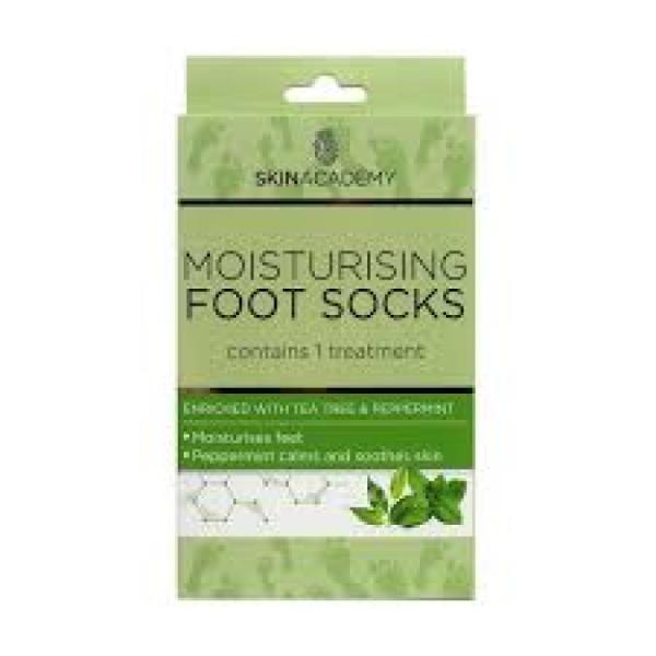 Skin Academy Foot Socks Moisturising, Tea Tree & Peppermint, 1 Pair.jpg