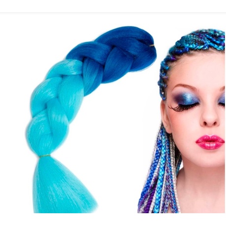 Sünteetilised juuksed värviliste ombre-patside jaoks