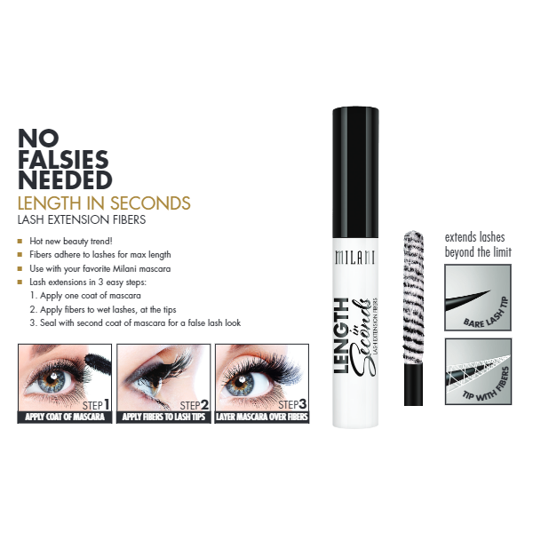 milani Length In Seconds Lash Extension Fibers.png