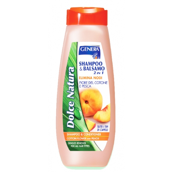 Šampoon Genera 2in1 puuvilla ja virsiku .jpg
