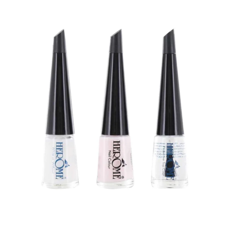 Herome French Manicure Set mini, Prancūziško manikiūro mini rinkinys