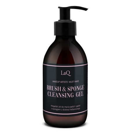 LAQ BRUSH & SPONGE CLEANSING GEL 300 ML, Seep LaQ Pintslite ja meigiseente puhastuseks 