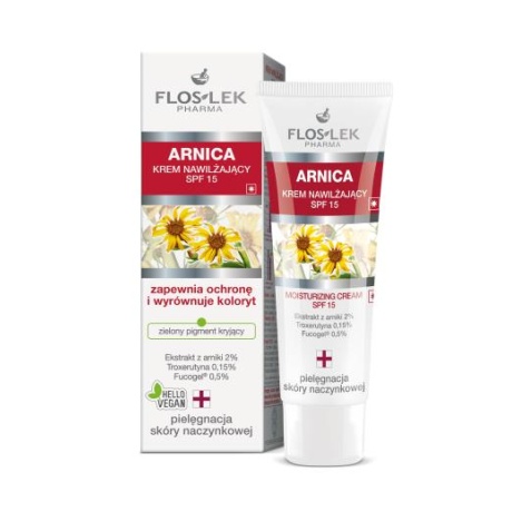 Floslek Moisturizing Arnica Cream, SPF 15, Capillary Skin