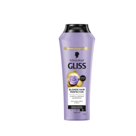 Schwarzkopf Gliss Blonde Hair Perfector Purple Repair Shampoo (250ml)