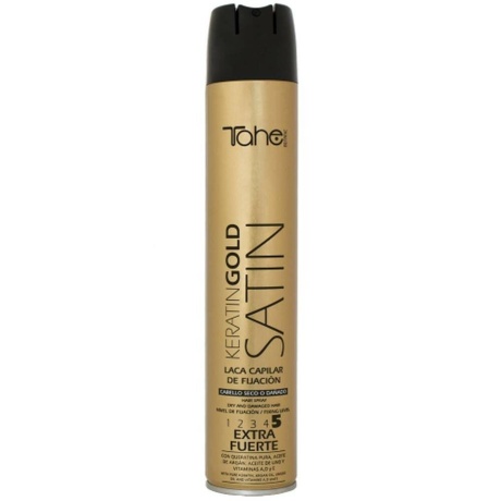 Tahe Botanic Acabado Keratin Gold Satin Hairspray Strong