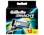 Gillette Mach3 varuterad 12 tk