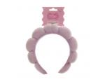 The Vintage Cosmetic Company Croissant Headband Lilac Velvet, pehme peavõru