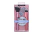 Real Techniques Skin Perfecting Set Brush, jumestuskreemipintsel + põsepunapintsel + peegel