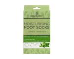 Skin Academy Foot Socks Moisturising, Tea Tree & Peppermint, 1 Pair, Niisutavad sokid teepuu ja piparmünt