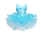 Gymnastics leotard with skirt 